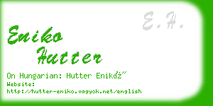 eniko hutter business card